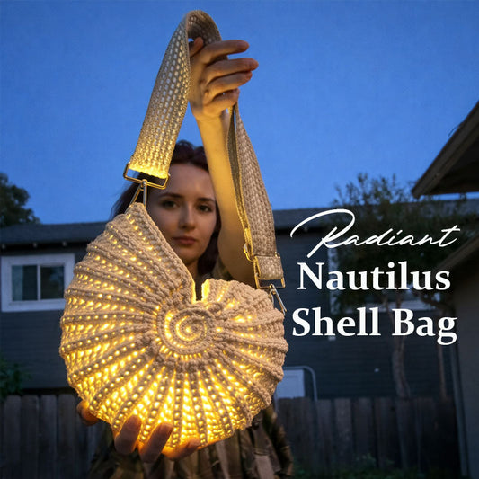 Radiant Nautilus Shell Bag 🐚 — Carry the Magic of the Deep Blue