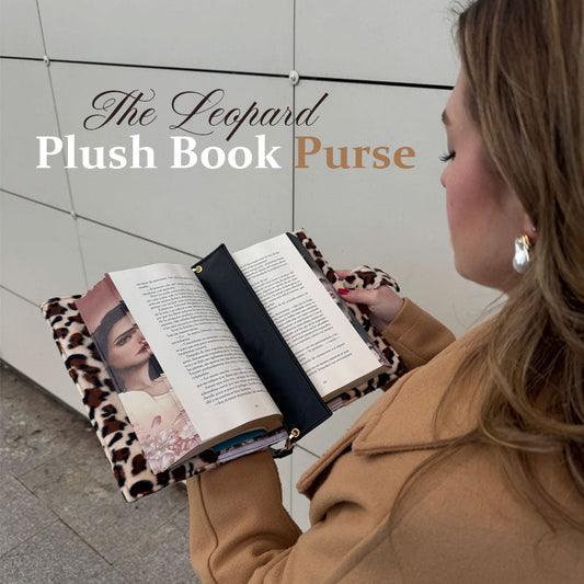 🐆 The Leopard Plush Book Purse