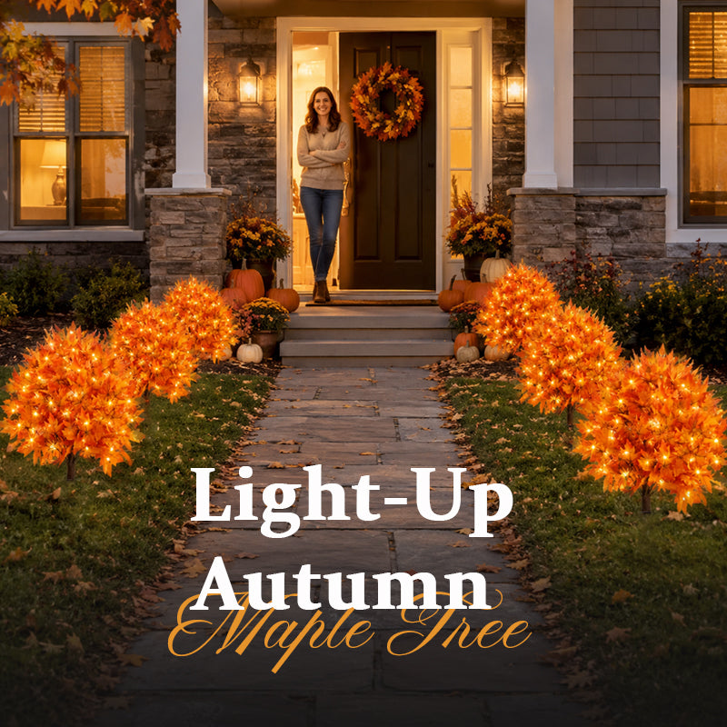 Light-Up Autumn Maple Tree – LED Fall Tree Ornament