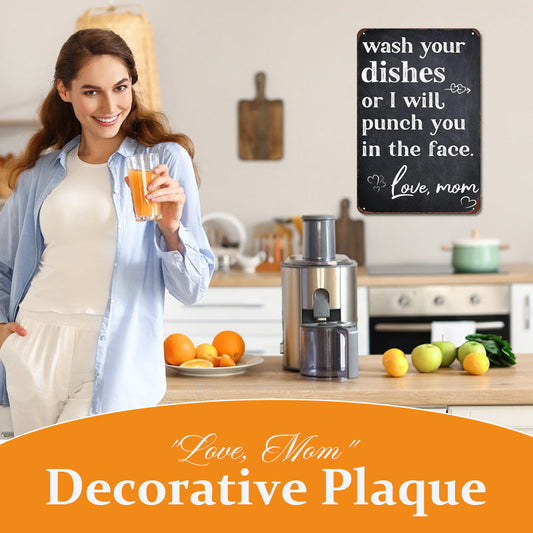 "Love, Mom" Decorative Plaque