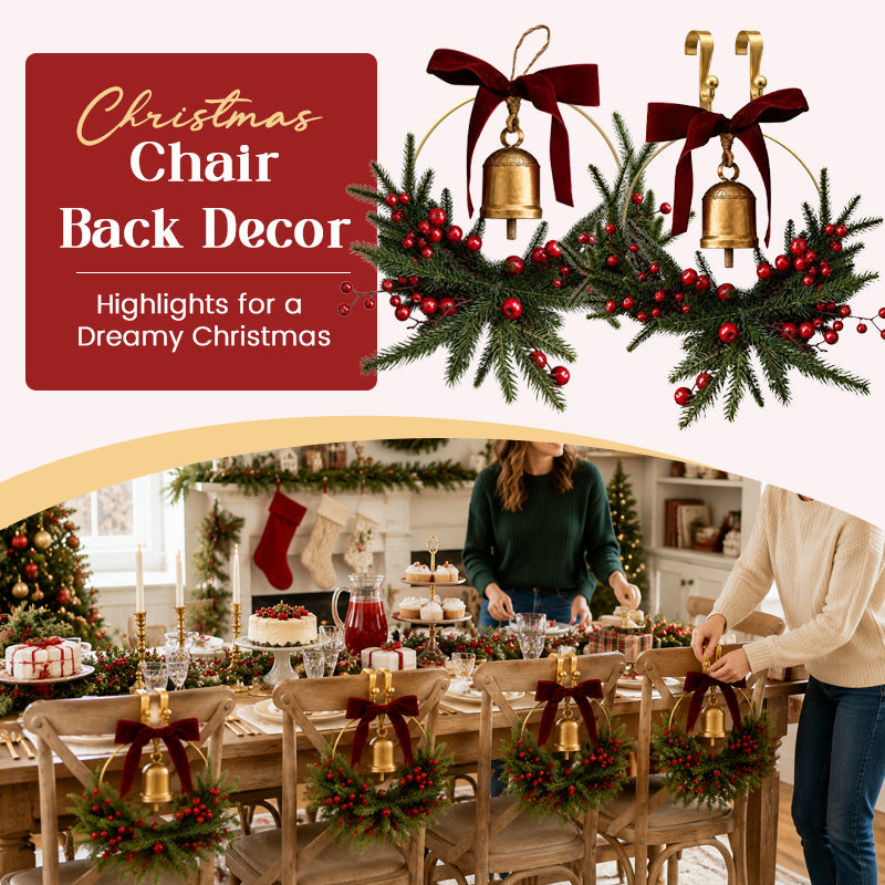 Christmas Chair Back Decoration Set