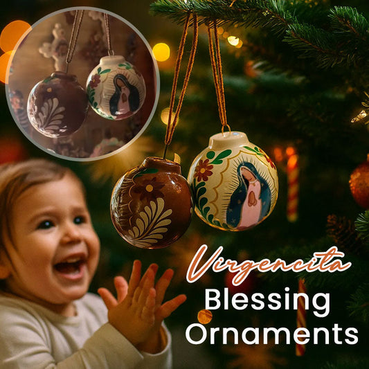🌟 Virgencita Blessing Ornaments – Faith & Christmas United