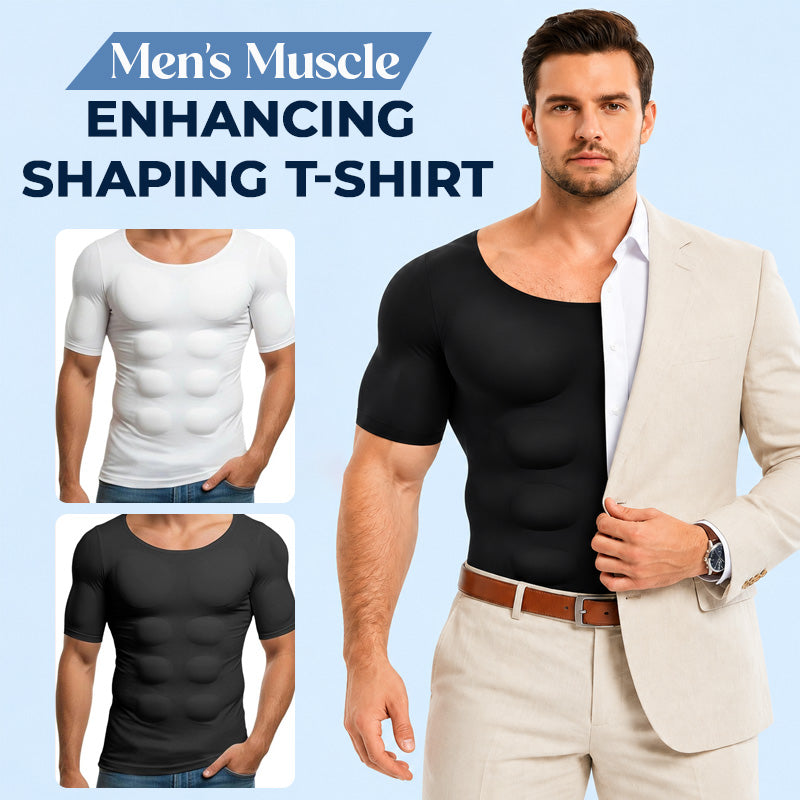 Men's Muscle-Enhancing Shaping T-Shirt
