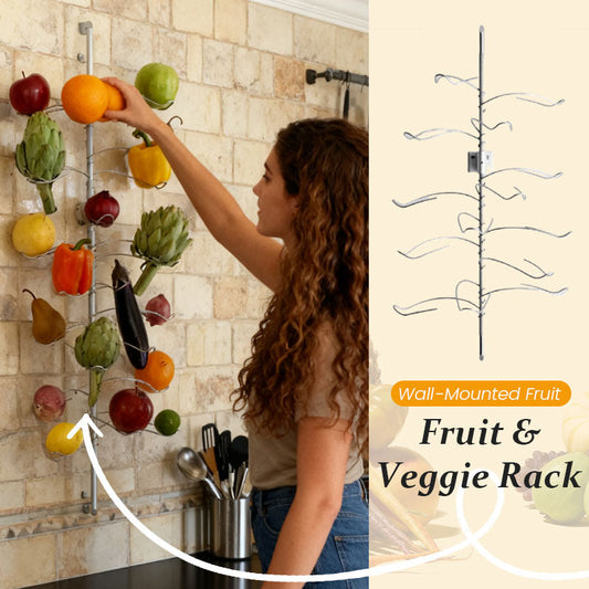 Wall-Mounted Fruit & Vegetable Storage Rack