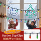 Christmas Light Suction Cup Clips with Wire Slots
