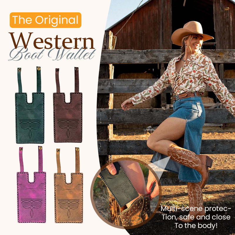 The Original Western Boot Wallet 👢 — Your Secret Essential for Hands-Free Freedom