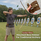 Traditional Archery Bow Holster Hands-Free Leather Belt-Mounted Bow Carrier