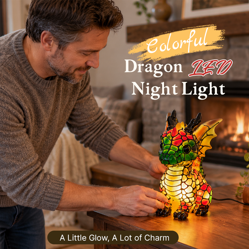 Colorful Dragon LED Accent Light – Fantasy Decorative Night Lamp