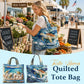 Turtle Haven Quilted Tote Bag