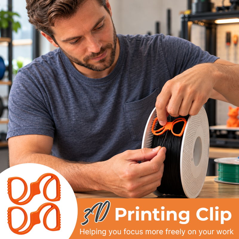 3D Printing Filament Clip – Wearable Anti-Tangle Spool Holder