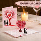 Romantic "Dancing Under the Heart Tree" 3D Greeting Card