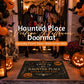 "This Is My Haunted Place – Enter If You Dare" Vintage Halloween Doormat | Spooky Front Door Welcome Mat
