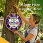 Stained Glass Happy Place Hanging Decor