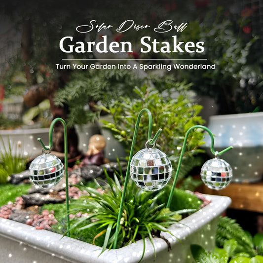 ✨ Solar Disco Ball Garden Stakes