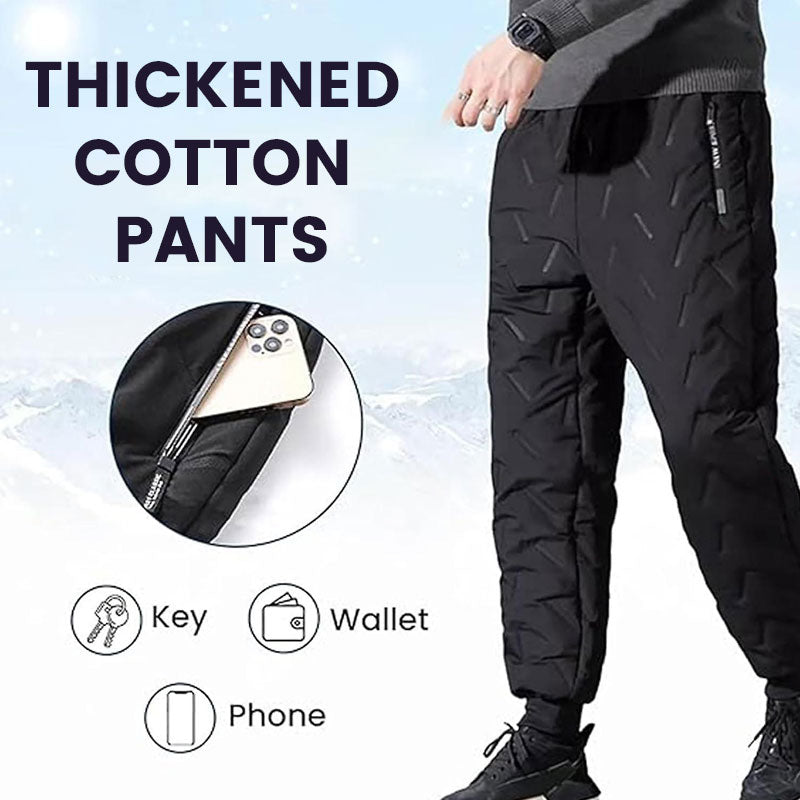 Thickened Cotton Pants with Lamb Fleece
