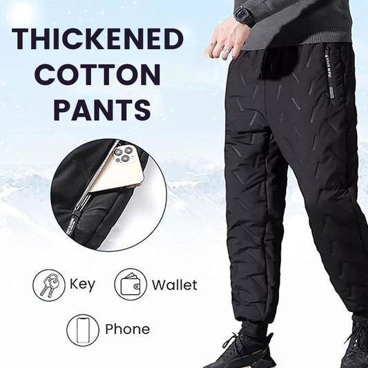 Thickened Cotton Pants with Lamb Fleece