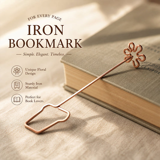 Creative Flower Pot Bookmark – Elegant Floral Page Marker for Book Lovers
