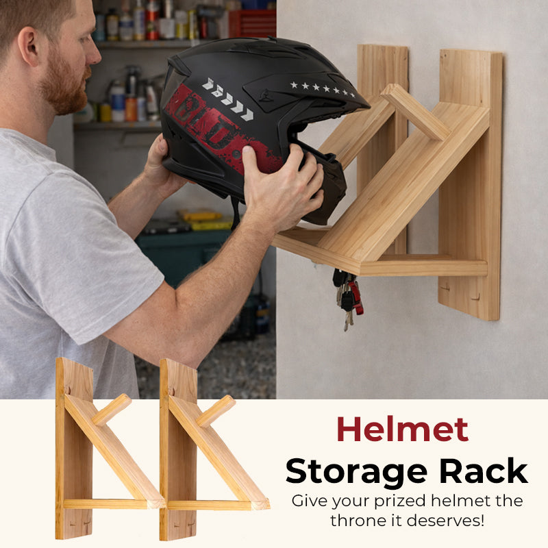 Helmet Storage Rack🏍️✨