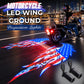 American Flag Motorcycle LED Ground Projection Lights