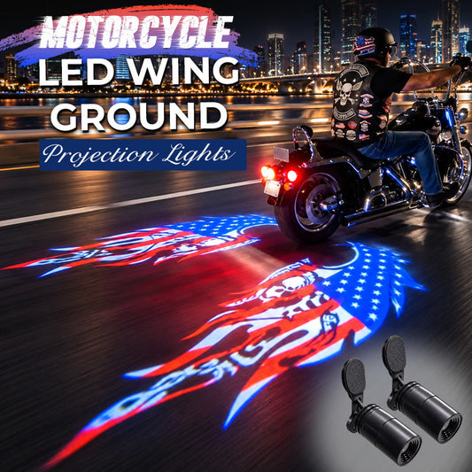 American Flag Motorcycle LED Ground Projection Lights