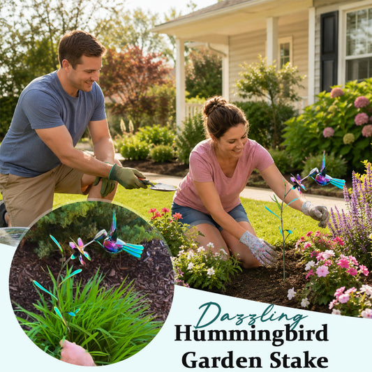 Dazzling Hummingbird Garden Stake