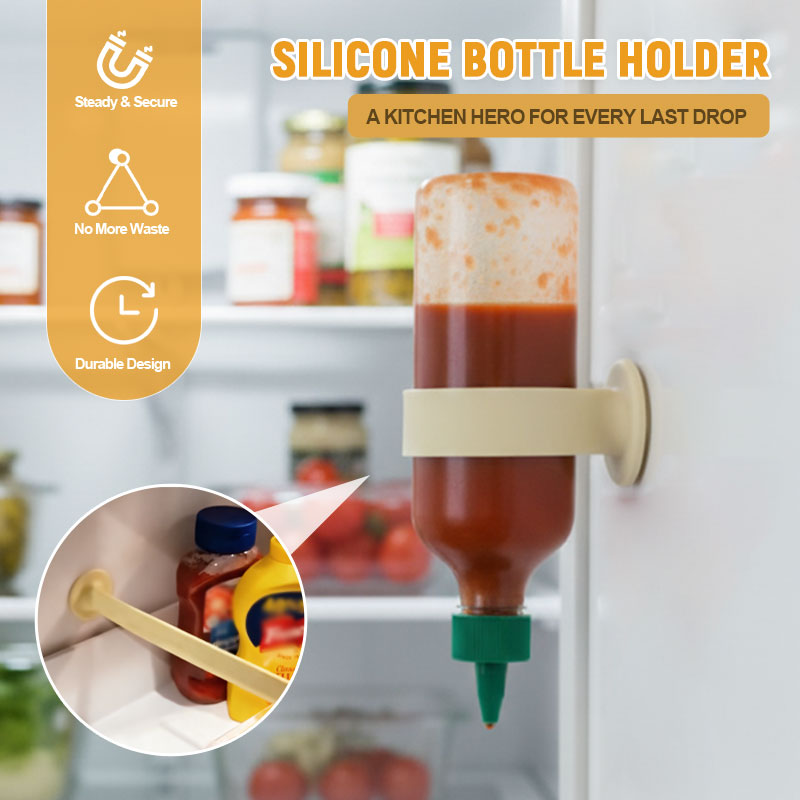 “No Drop Left Behind” Silicone Bottle Holder