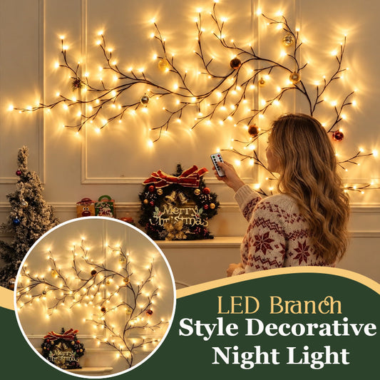 ✨ Flexible LED Branch Lights | Remote-Controlled Holiday Wall Decor