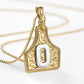 🤠 Letter Pendant CowTag Initial Necklace