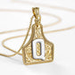 🤠 Letter Pendant CowTag Initial Necklace