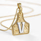 🤠 Letter Pendant CowTag Initial Necklace