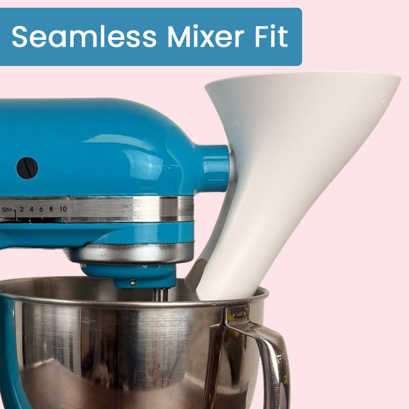 Mixer Hopper™ – No-Mess Flour & Sugar Filling Funnel for Stand Mixers
