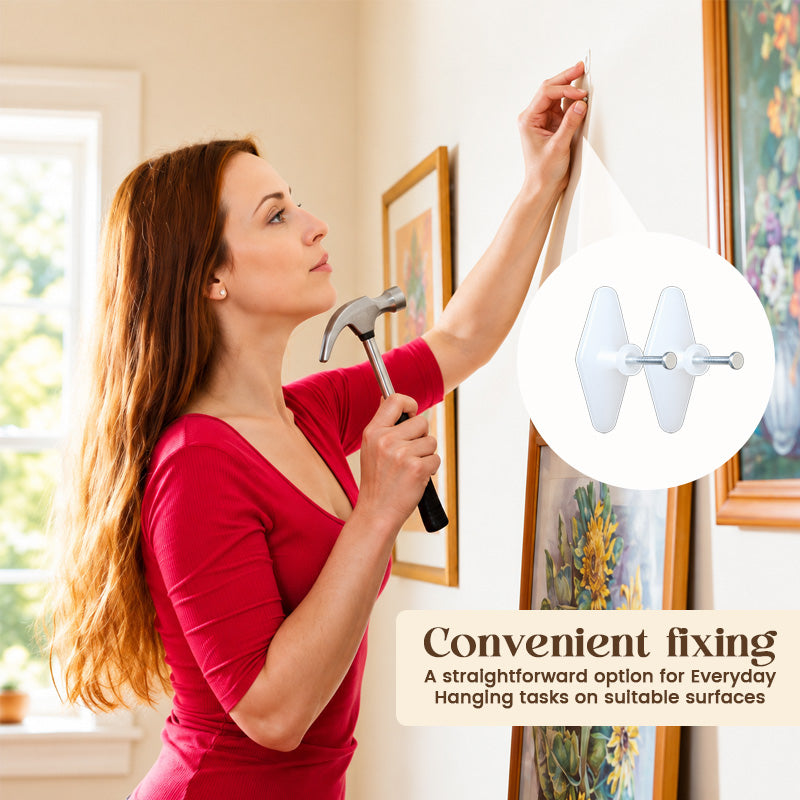 Invisible Wall Hooks – No-Drill Picture & Decor Hangers