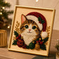Christmas Cat Pearl Diamond Painting Kit