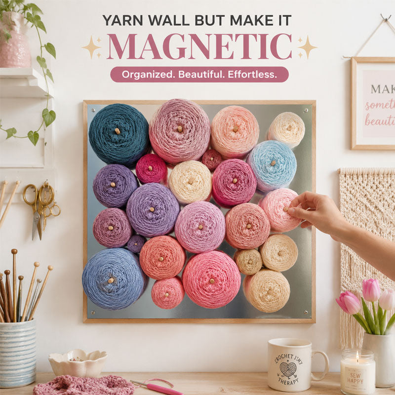 Magnetic Yarn Wall Storage Holder