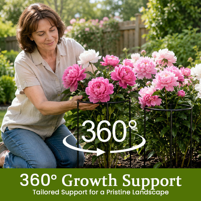 Round Plant Support Frame – Garden Stem Support Ring