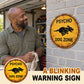 Psycho Dog Zone Funny Yard Sign