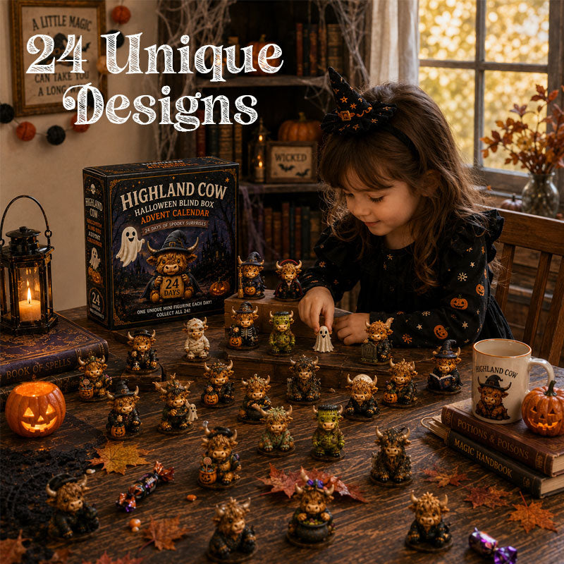 Highland Cow Halloween Blind Box Advent Calendar
