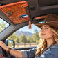 Western Floral Car Sun Visor Organizer – Vintage Style Storage Pouch