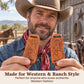 Hand Tooled Leather Wild Rag Scarf Slide