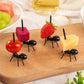 Creative Ant Fruit Fork Set | Fun Ant Fruit Picks & Party Table Decor