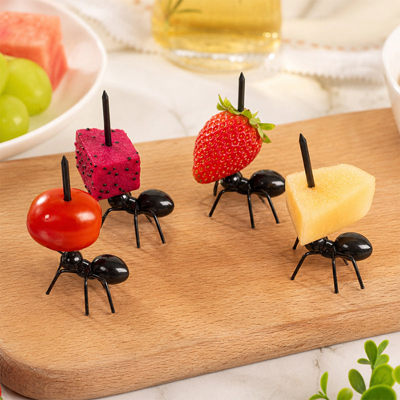 Creative Ant Fruit Fork Set | Fun Ant Fruit Picks & Party Table Decor