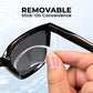 Stick-On Lens Inserts for Nearsightedness and Reading Glasses