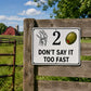 😂 Funny Porch Sign – A Conversation Starter for Your Front Door
