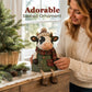 Christmas Cow Figurine — Cozy Holiday Home Decor