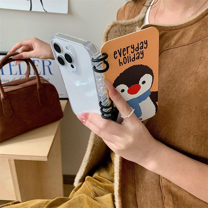 Loose-Leaf Notebook Cartoon Phone Case