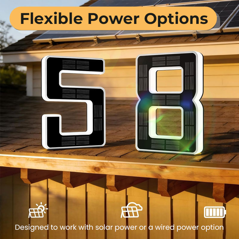 LED House Number Sign