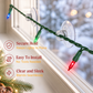 Christmas Light Suction Cup Clips with Wire Slots