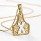 🤠 Letter Pendant CowTag Initial Necklace