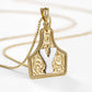 🤠 Letter Pendant CowTag Initial Necklace