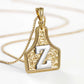 🤠 Letter Pendant CowTag Initial Necklace
